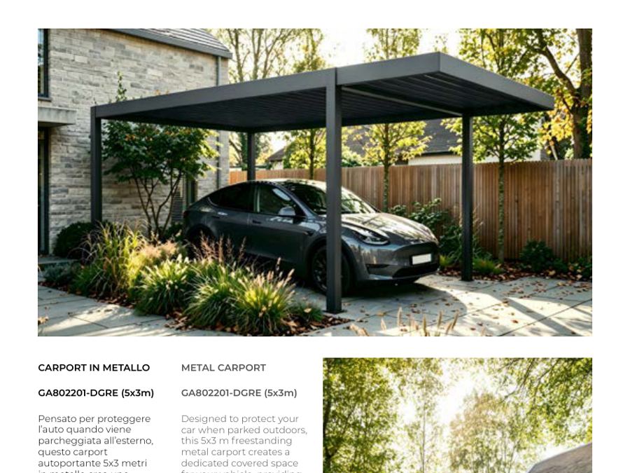 Carport in metallo