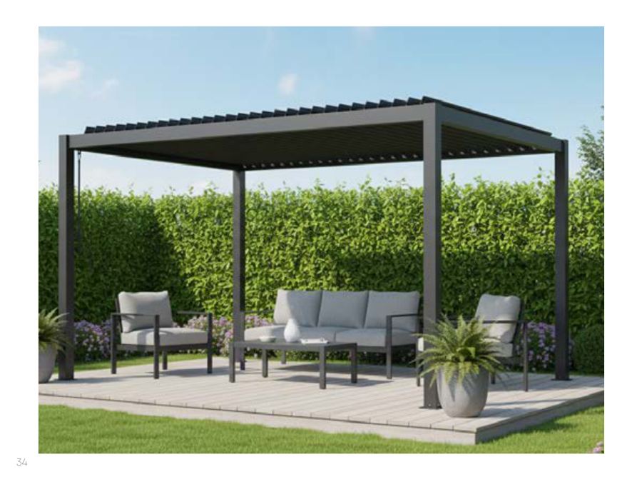 Pergola bioclimatica manuale 2×3