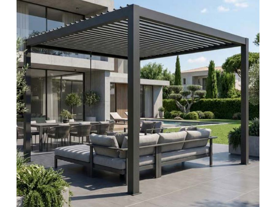 Pergola bioclimatica manuale Steel